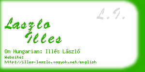 laszlo illes business card